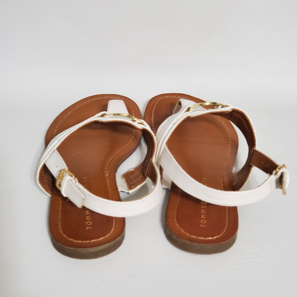Tommy Hilfiger Women's White Sandals - Picture 4 of 9